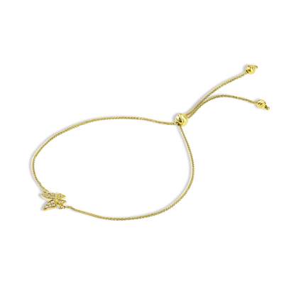 14k Diamond Butterfly bracelet