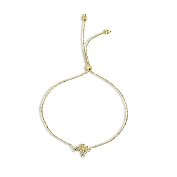 14k Diamond Butterfly bracelet