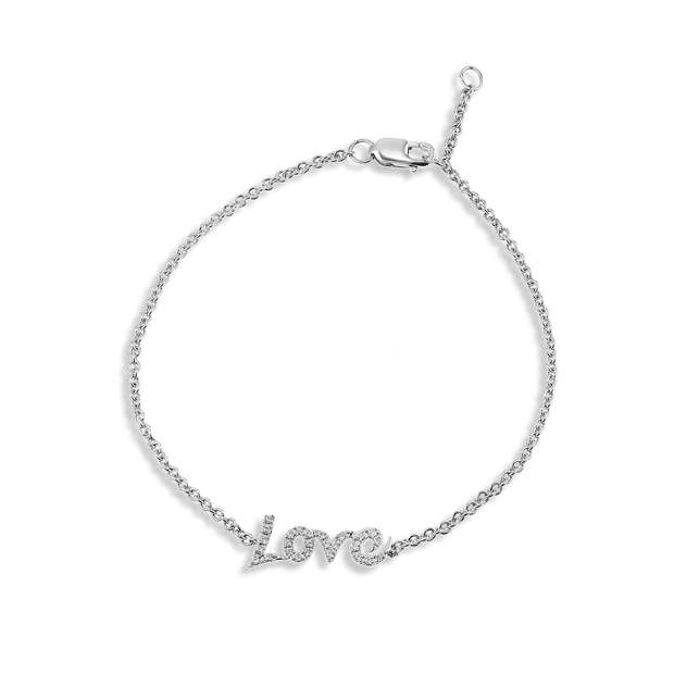 14k Diamond Love Bracelet