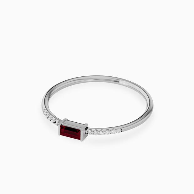 dainty ruby engagement ring