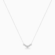 unique five diamond necklace