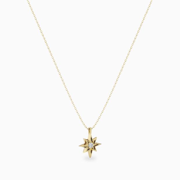 small gold star necklace