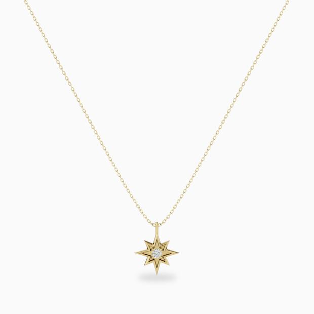 diamond star necklace