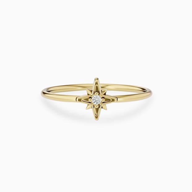 north star diamond ring