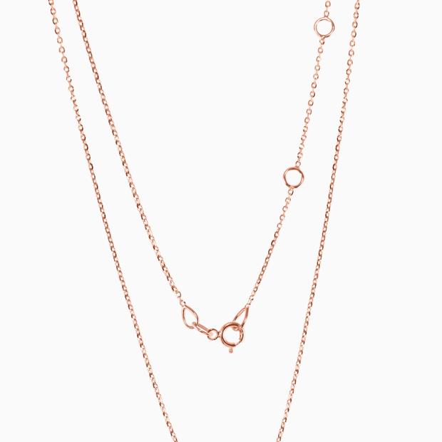 14k Penta Diamond Necklace